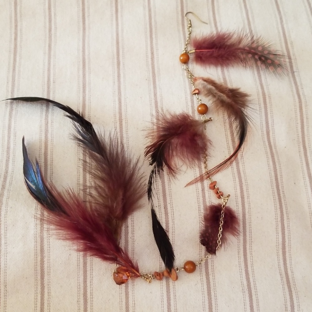 One Feather Earring